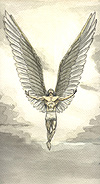 This is a painting uncle Cass did of an angel